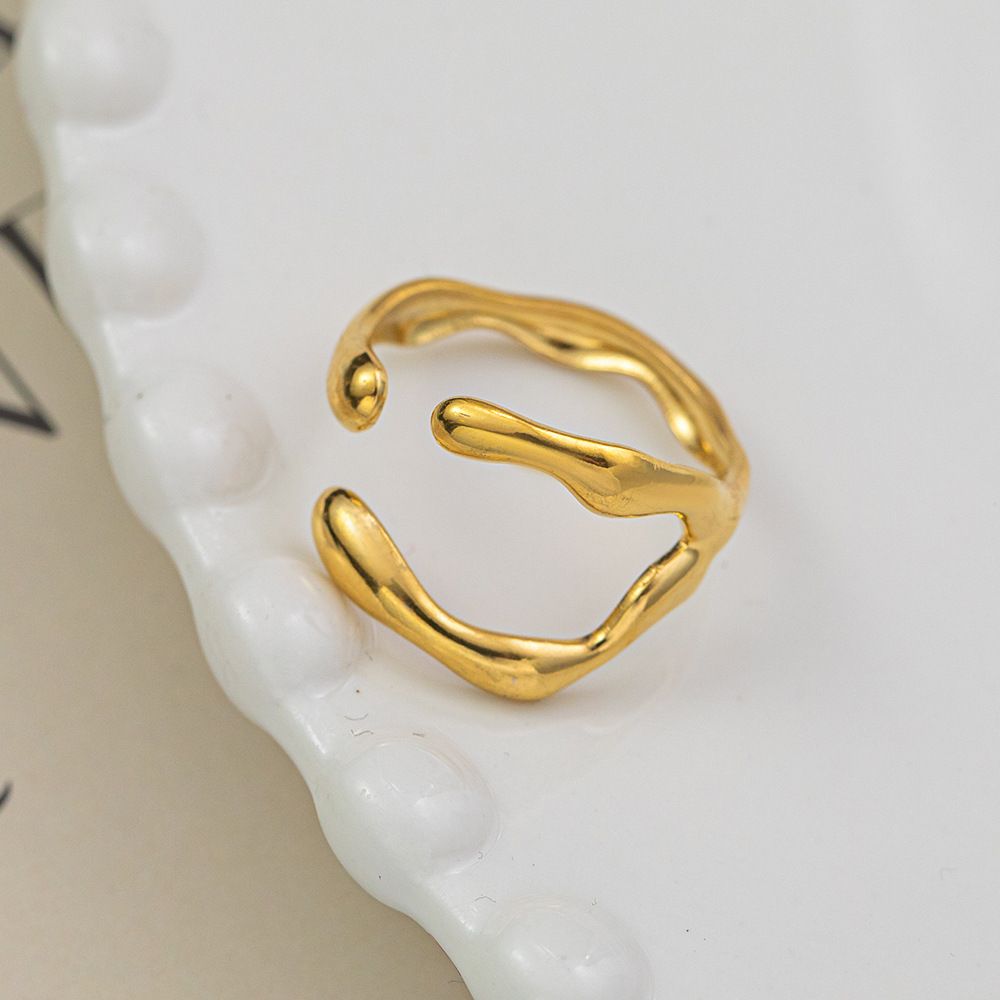 Hollow Titanium Steel Ring For Women