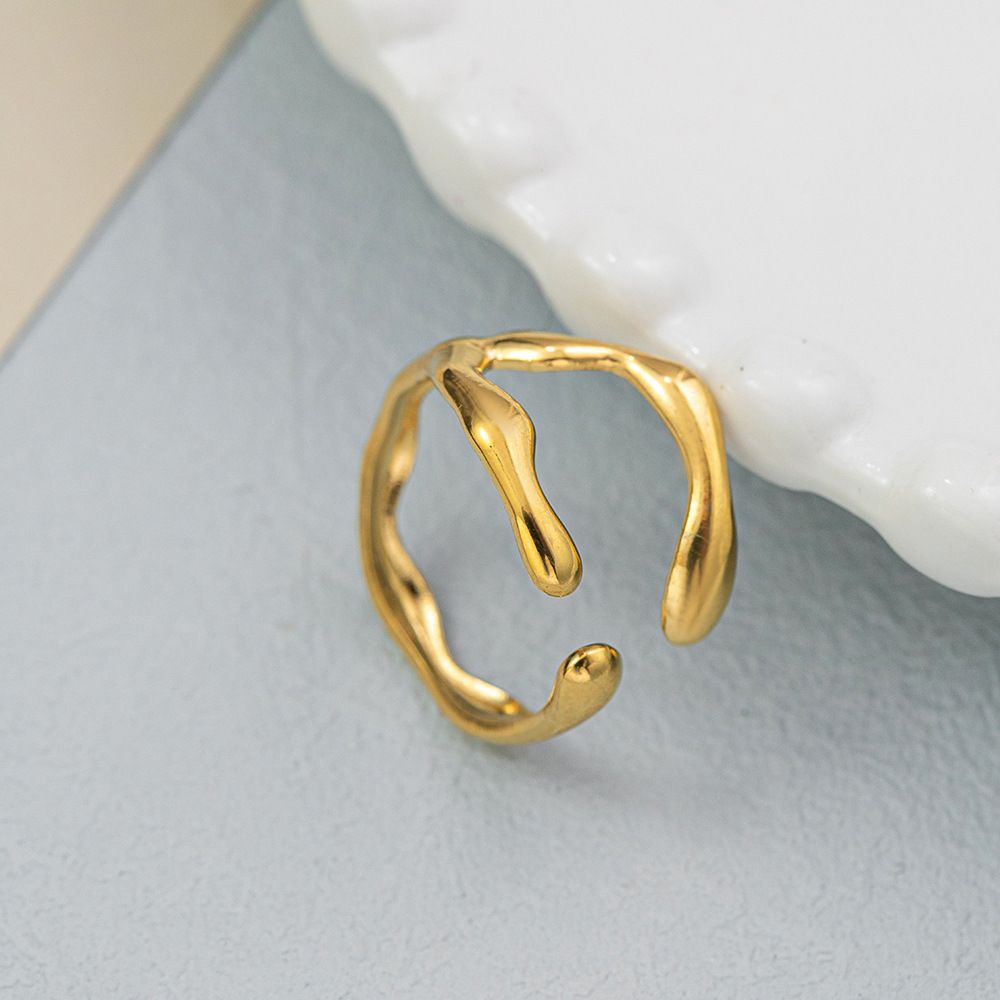 Hollow Titanium Steel Ring For Women