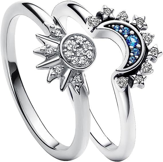 Shining Sun Blue Diamond Moon Lady