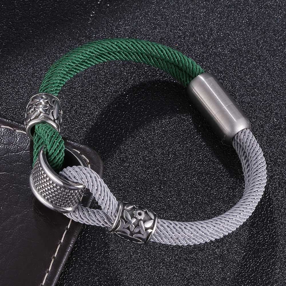 Stainless Steel Bracelet Titanium Steel Milanese Rope Beads