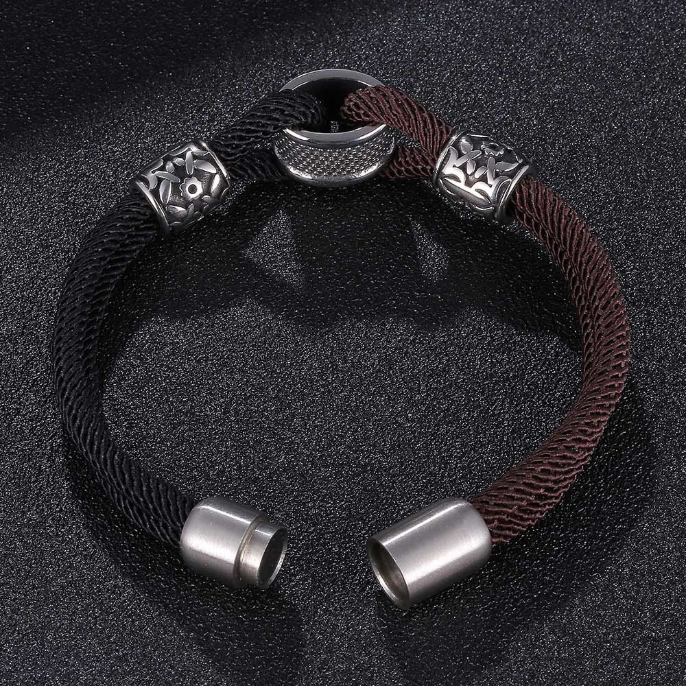 Stainless Steel Bracelet Titanium Steel Milanese Rope Beads