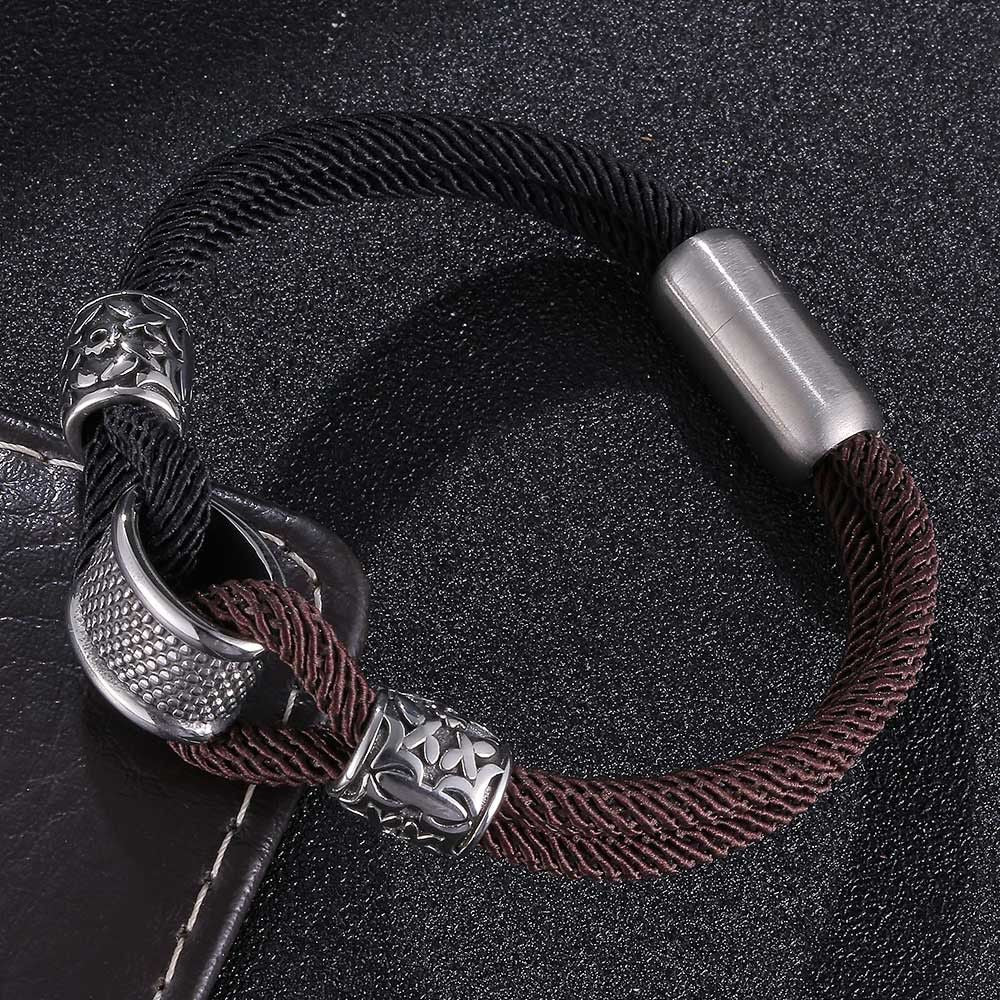 Stainless Steel Bracelet Titanium Steel Milanese Rope Beads