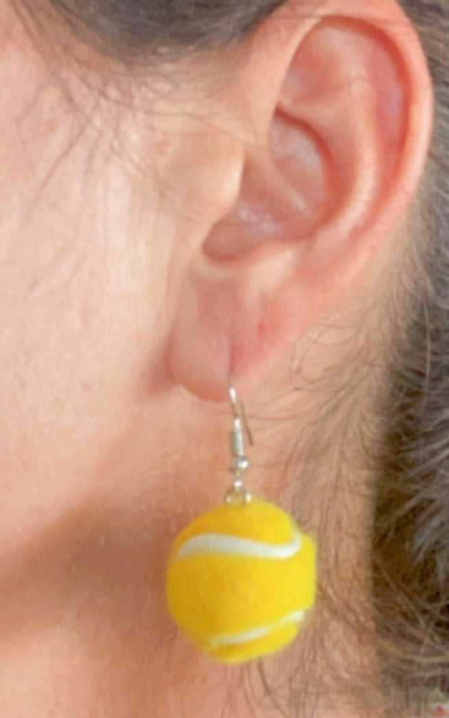 Fashion Creative Mixed Color Simulation Tennis Earrings