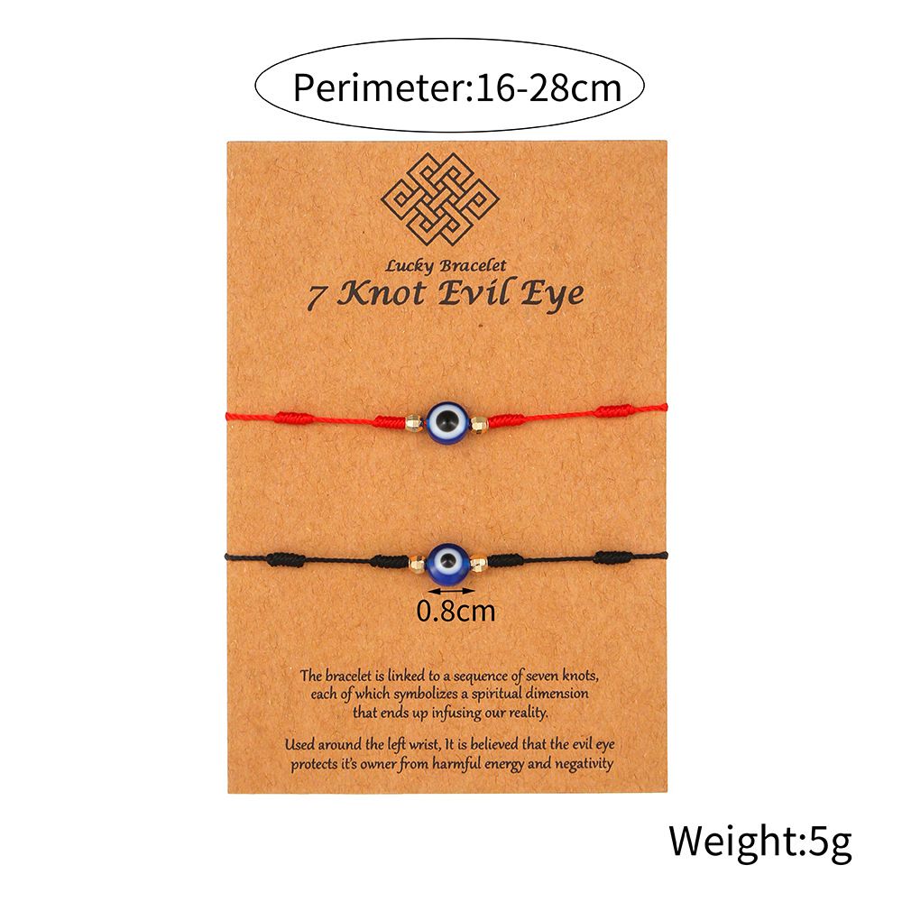 Personality 7 Knot Red String Bracelet