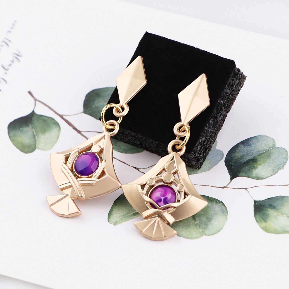 Cartoon Alloy Earrings Unisex Geometric Type