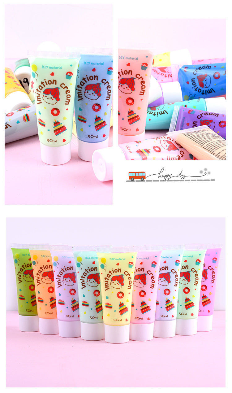 Phone Case Cream Clay 50g Handicraft DIY Material Antifreeze Simulation Cream Glue