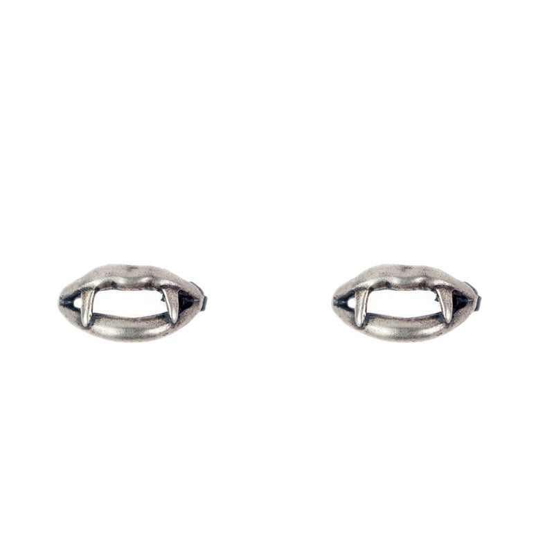 Retro Personality Punk Vampire Lip Stud Earrings