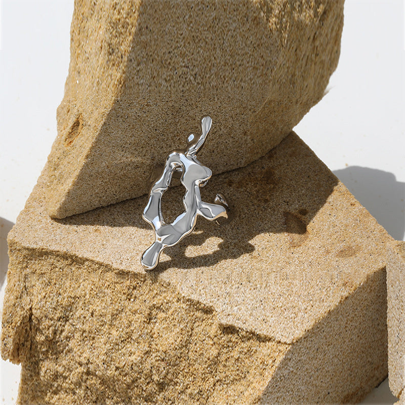 Entry Lux High-grade New Exaggerated And Personalized Hollow Design Ring
