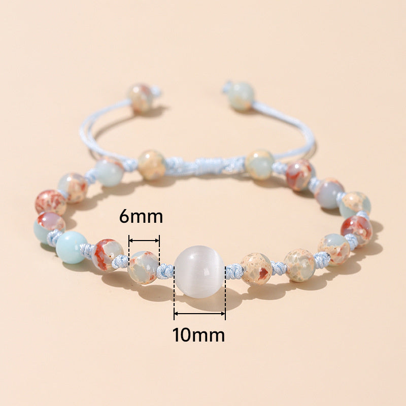 Women's Fashion Simple Crystal Agate Bracelet