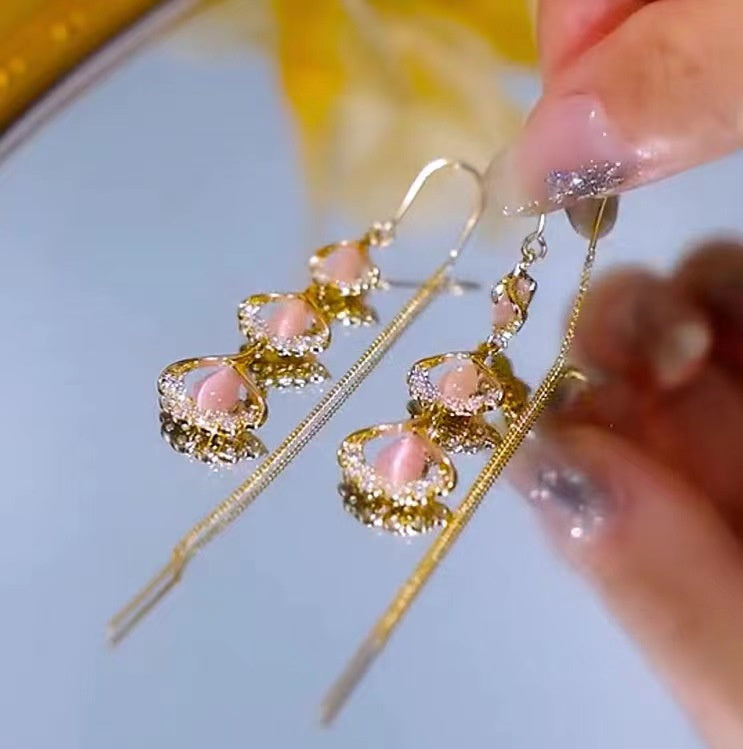 Super Immortal Ginkgo Leaf Ear Thread Female Ethnic Style And Temperament