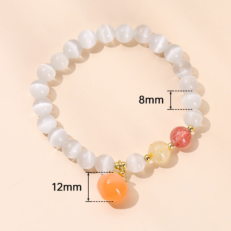 Women's Fashion Simple Crystal Agate Bracelet