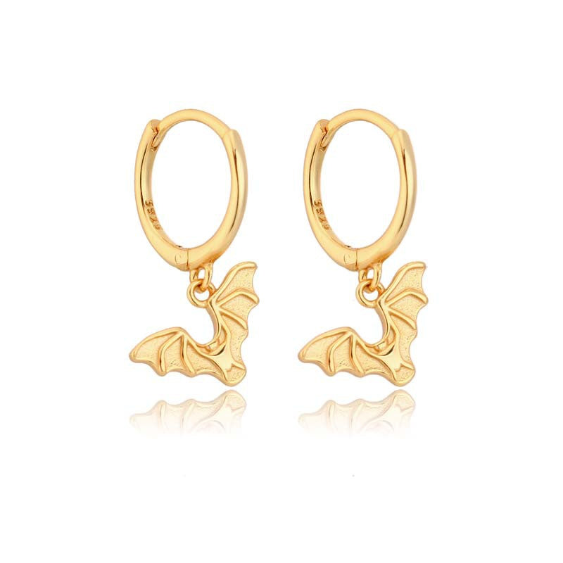 Personality Fashion Bat Earrings Rock Punk