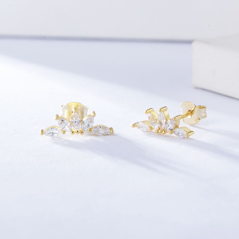 Geometric Marquise Zircon All-match Earrings