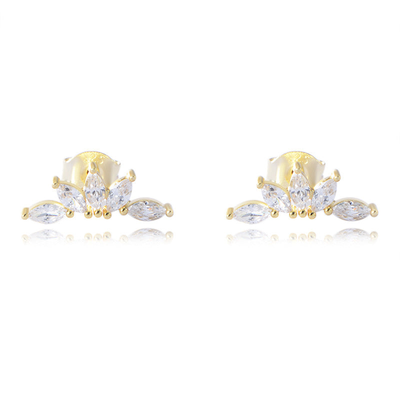 Geometric Marquise Zircon All-match Earrings