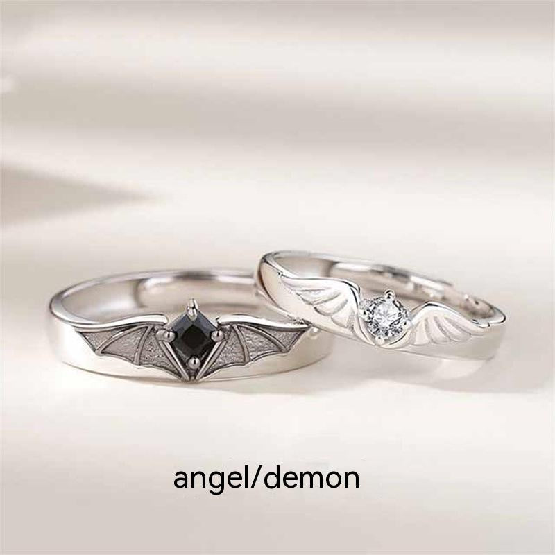 Angels & Demons Couple Ring For Men And Women