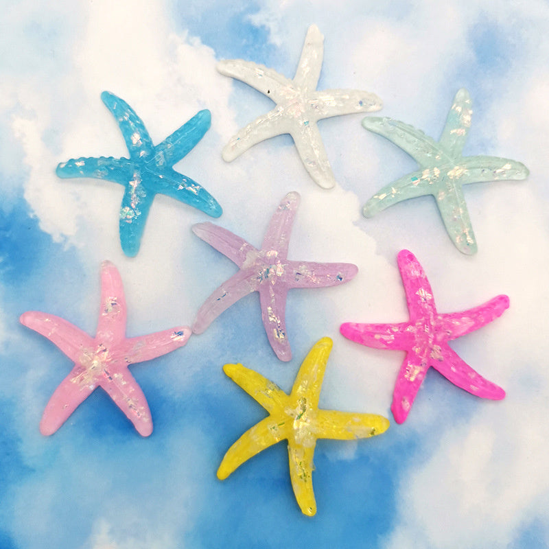 Handmade Diy Cream Glue Phone Case Marine Resin Accessories Starfish