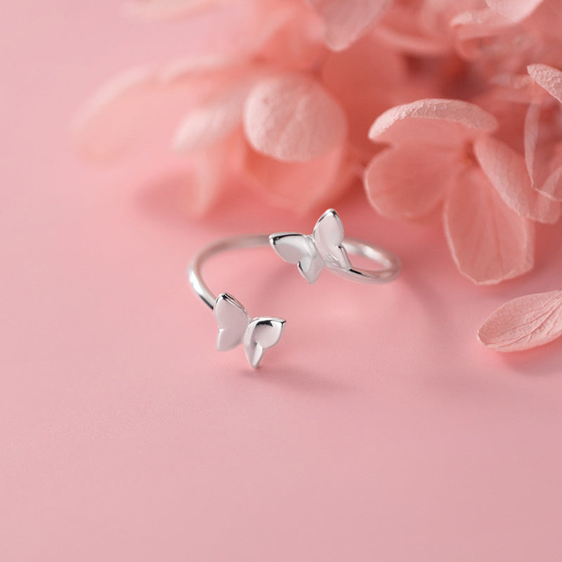 Women's Korean Style Simple S925 Silver Ring