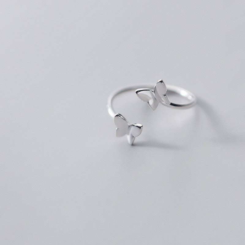 Women's Korean Style Simple S925 Silver Ring