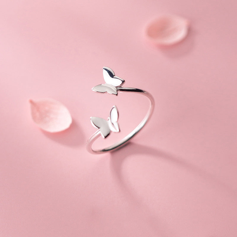 Women's Korean Style Simple S925 Silver Ring