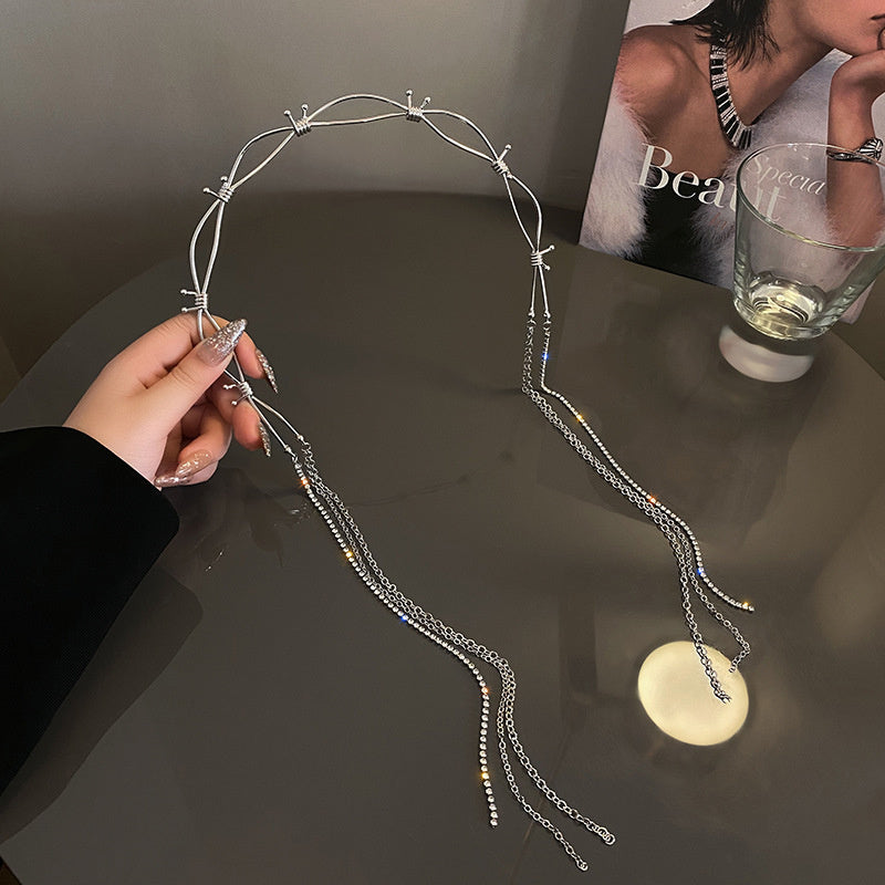Air-encrusted Tassel Headband, Fashionable And High-end