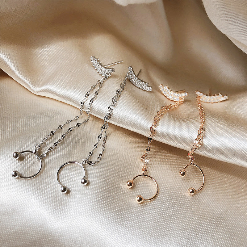 Temperament Personality All-match Earrings Niche Design