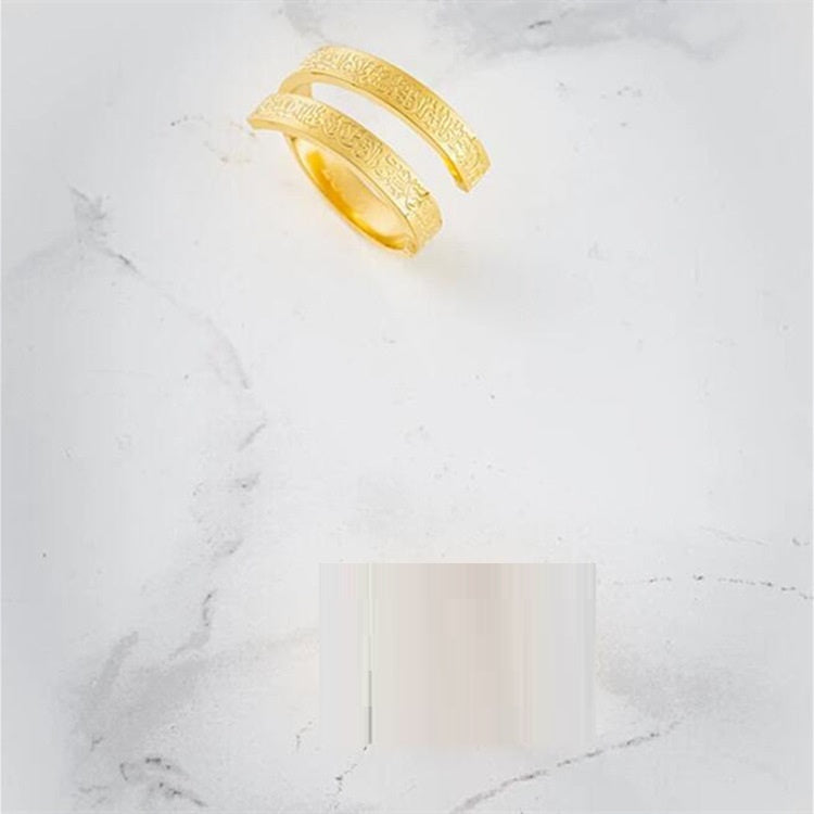 European And American Ayatur Kurxi Strip Ring Stainless Steel