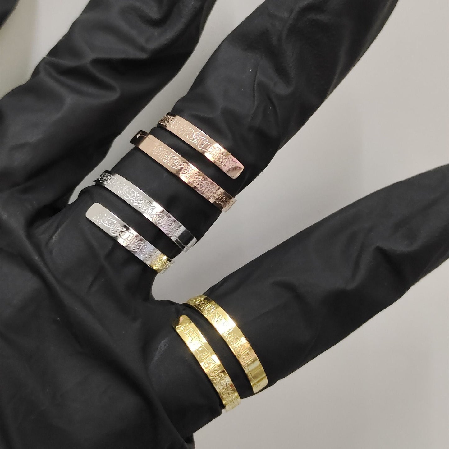 European And American Ayatur Kurxi Strip Ring Stainless Steel