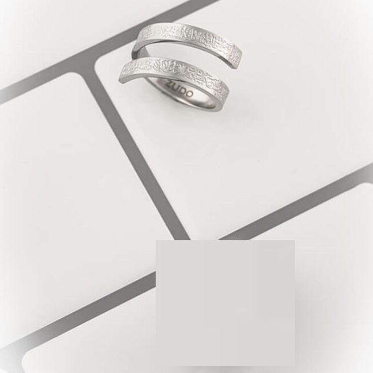 European And American Ayatur Kurxi Strip Ring Stainless Steel