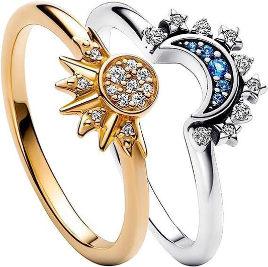 Shining Sun Blue Diamond Moon Lady