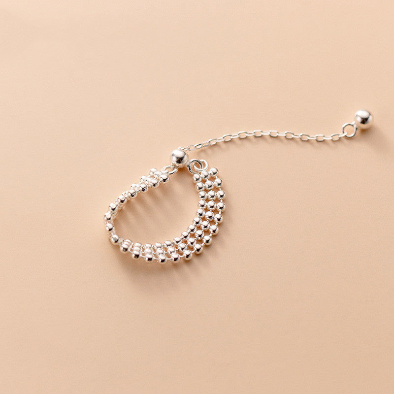 Women's Adjustable Three-layer Light Beads Ring