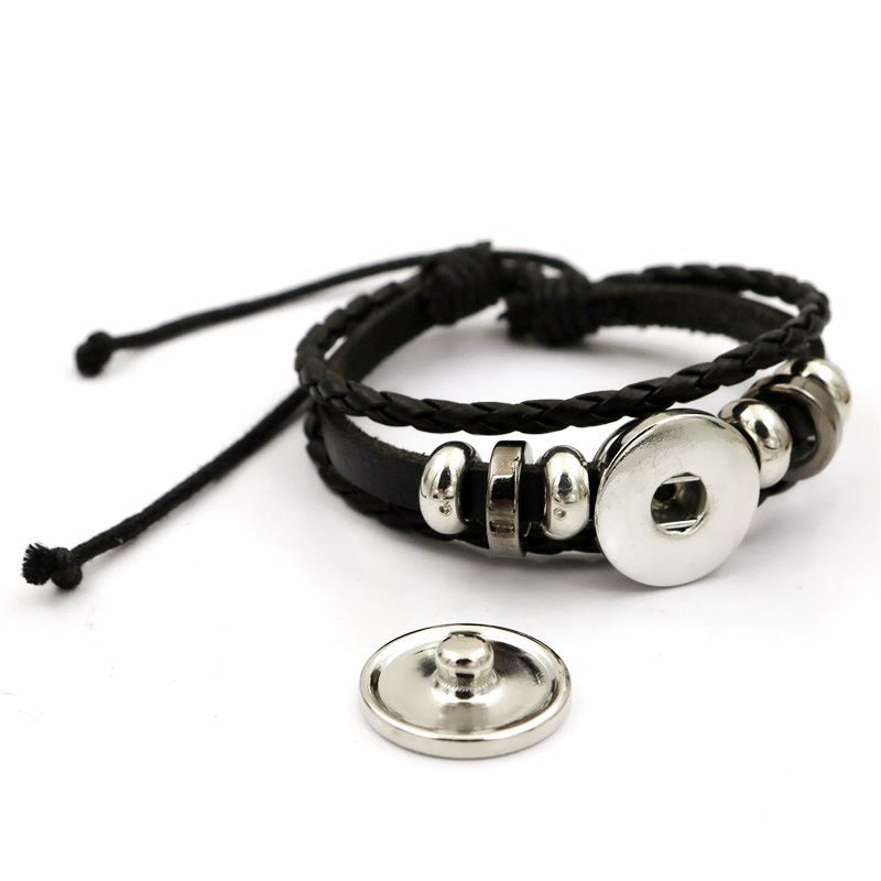 Time Stone Hand Weaving Bracelet European And American Beaded Jewelry