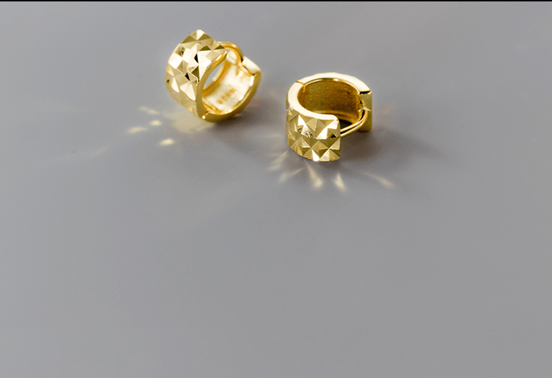 Silver Glossy Simple Wide-faced Ear Clip