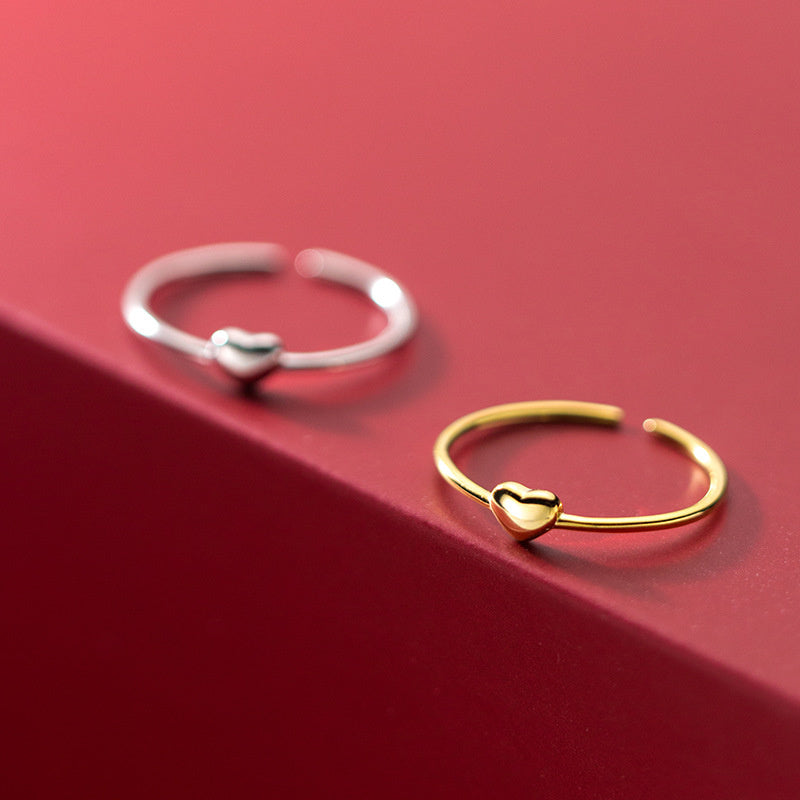 Fashion Girl Heart Fashion Index Finger Ring