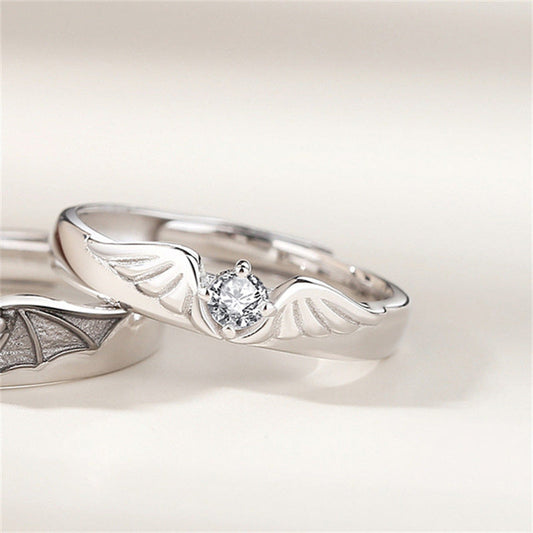 Angels & Demons Couple Ring For Men And Women