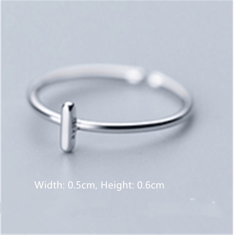Women's Korean Style Literary Letter Ring