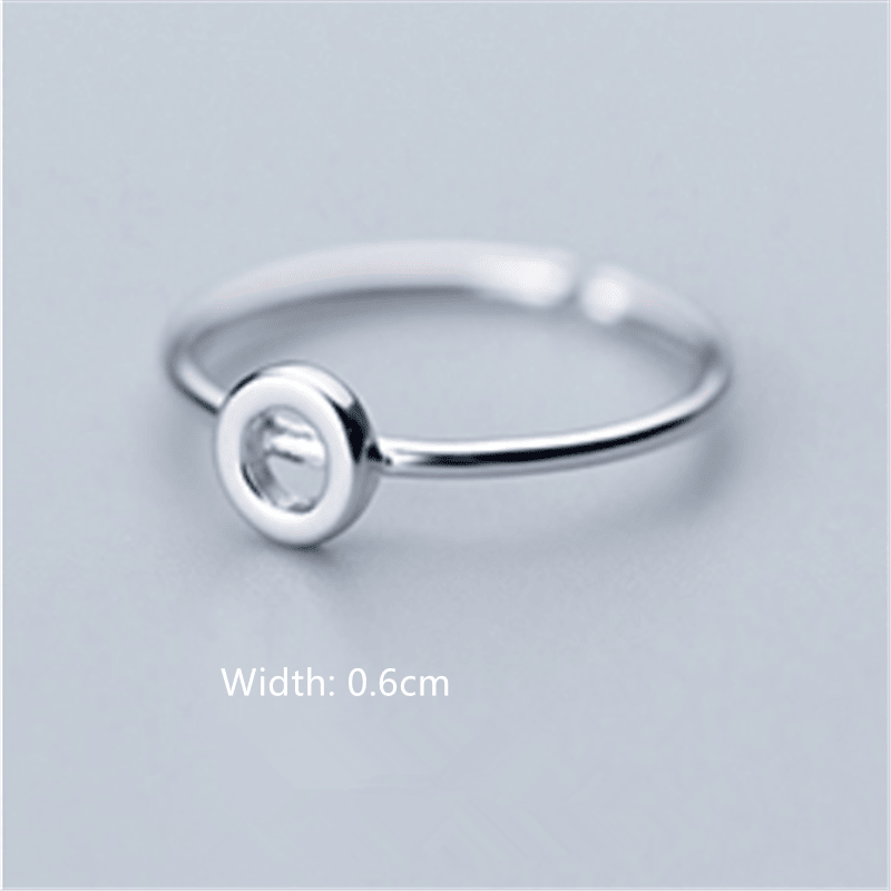 Women's Korean Style Literary Letter Ring