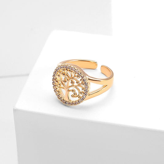 Simple Retro Knuckle Water Drop Geometry Diamond Ring