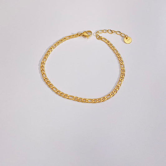 Simple Stainless Steel Exquisite Bead Necklace Bracelet
