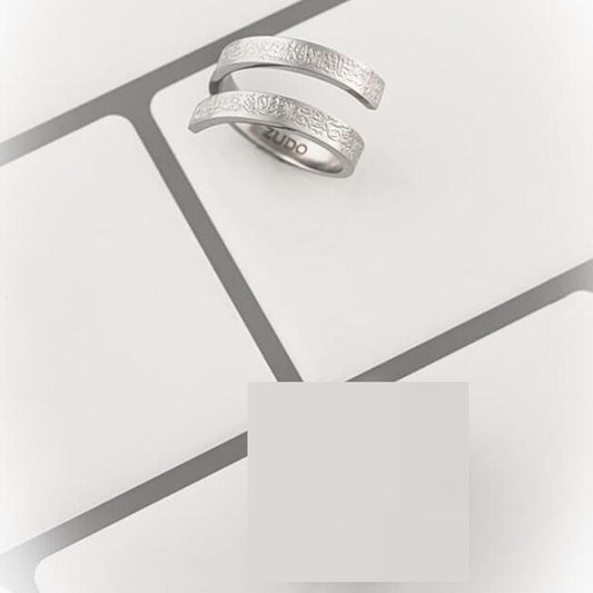 European And American Ayatur Kurxi Strip Ring Stainless Steel