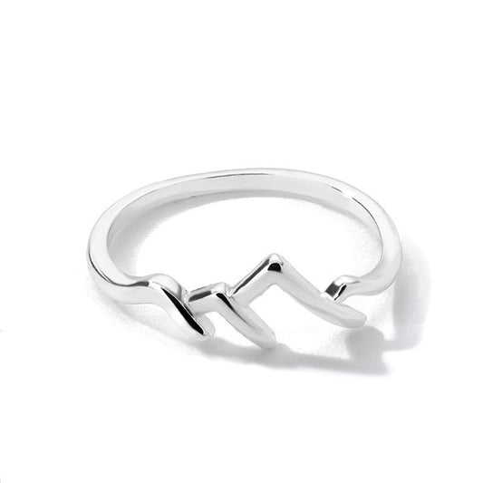Simple Mountain Ring Mountain Peak Creative Ring
