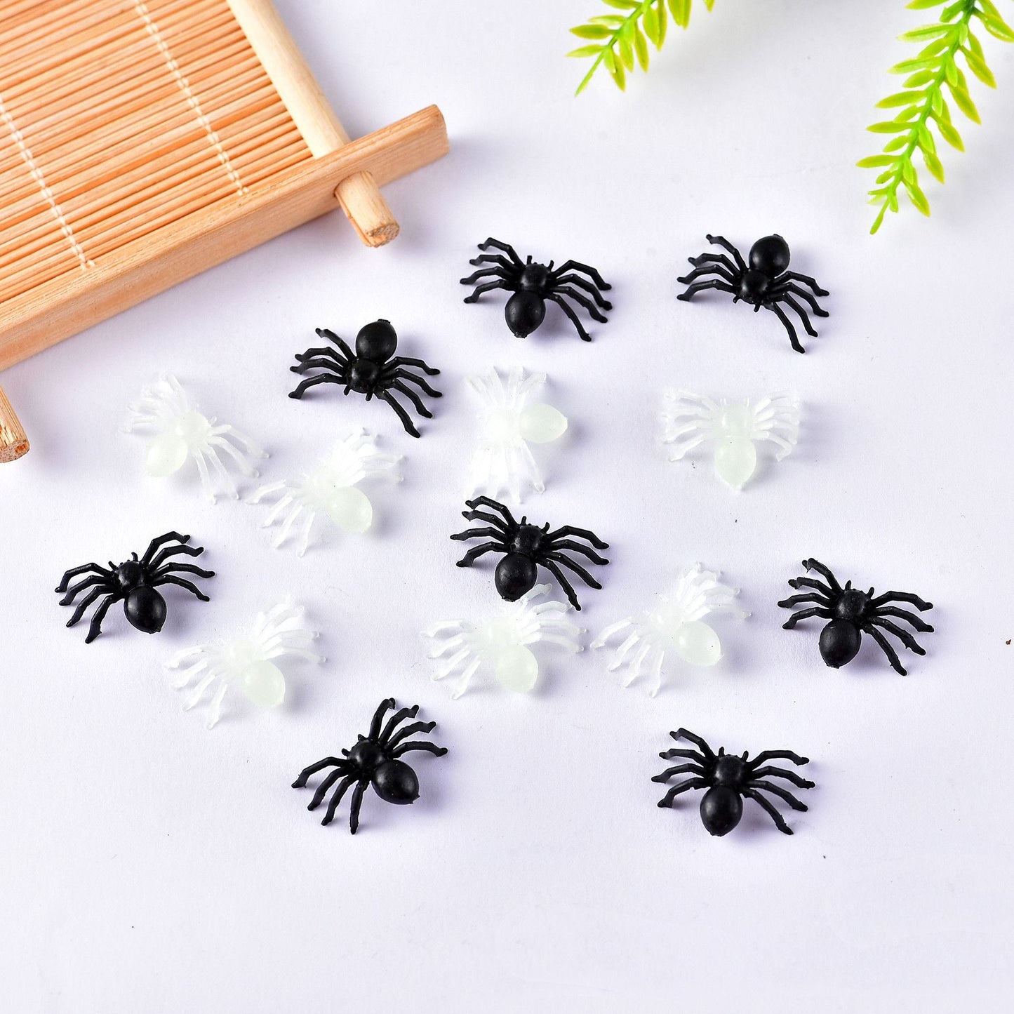 Small Toy Black Spider Halloween Plastic Toy