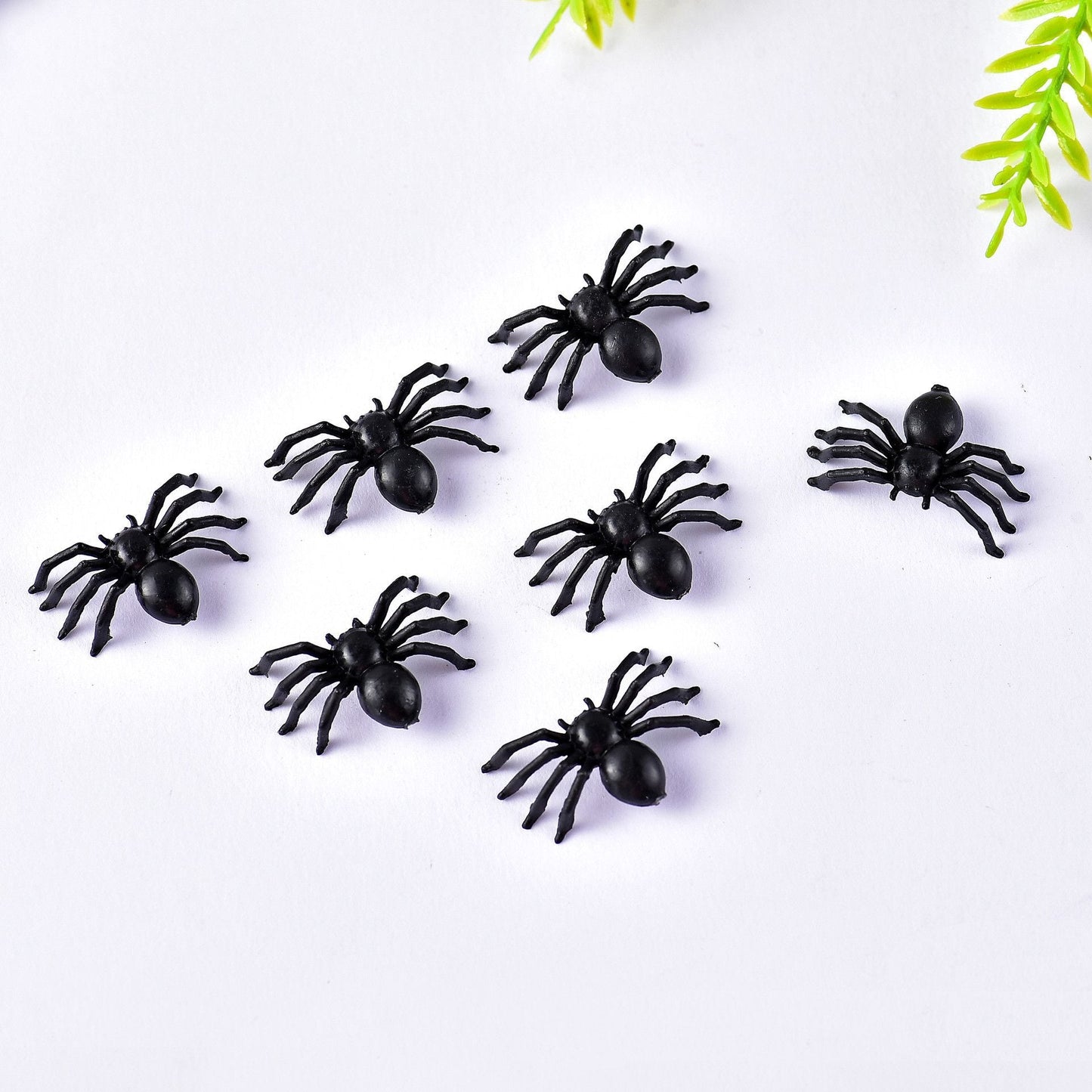 Small Toy Black Spider Halloween Plastic Toy