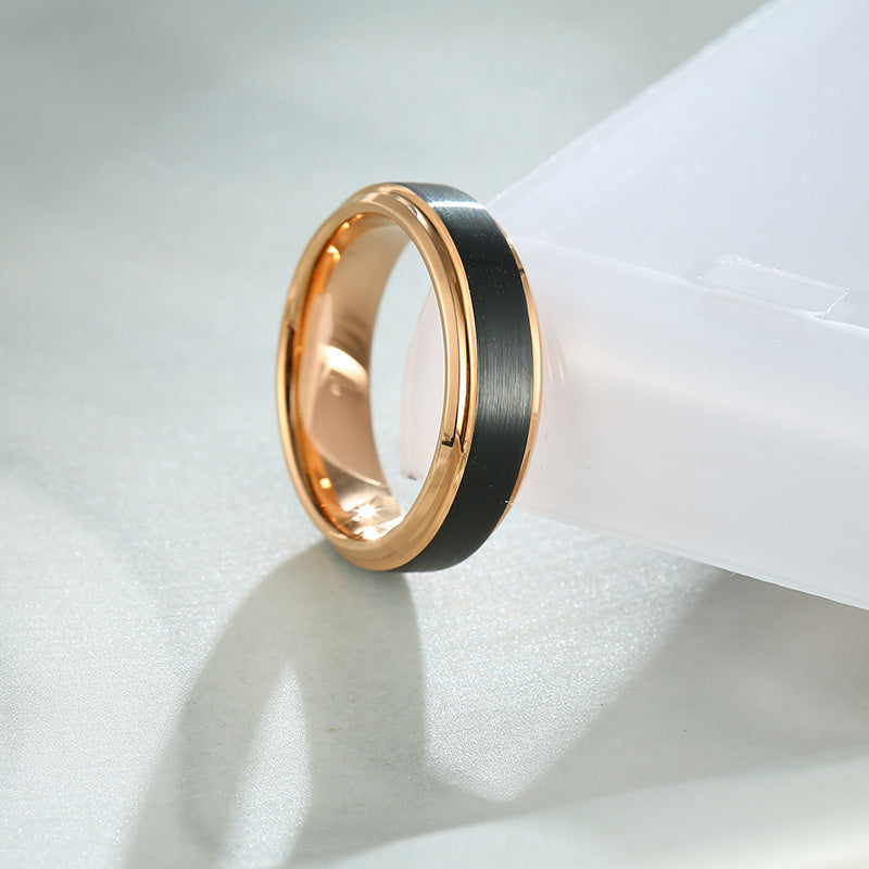 European And American Popular Tungsten Steel Ring