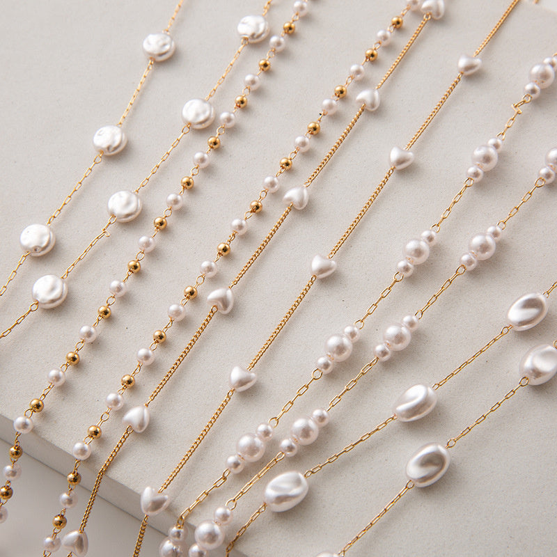 Simple Fashion Twisted Love Pearl Hanging Neck
